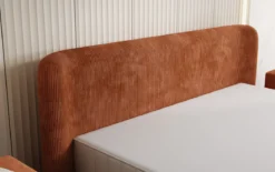 Designer Polsterbett Enna in Cord