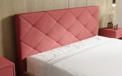 Designer Polsterbett Fiore Caro in Stoff mit Stauraum