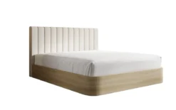 Designer Polsterbett Fiore Linea in Stoff mit Stauraum