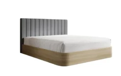 Designer Polsterbett Fiore Linea in Stoff mit Stauraum