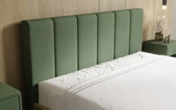 Designer Polsterbett Fiore Piano in Stoff mit Stauraum