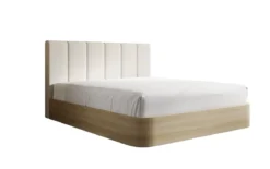 Designer Polsterbett Fiore Piano in Stoff mit Stauraum