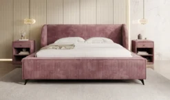 Designer Polsterbett Freya Cord mit Stauraum