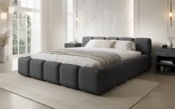 Designer Polsterbett Giulia Stoff mit Stauraum