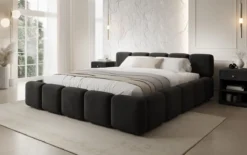 Designer Polsterbett Giulia Samt mit Stauraum