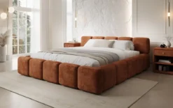 Designer Polsterbett Giulia Cord mit Stauraum