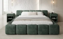Designer Polsterbett Giulia Cord mit Stauraum