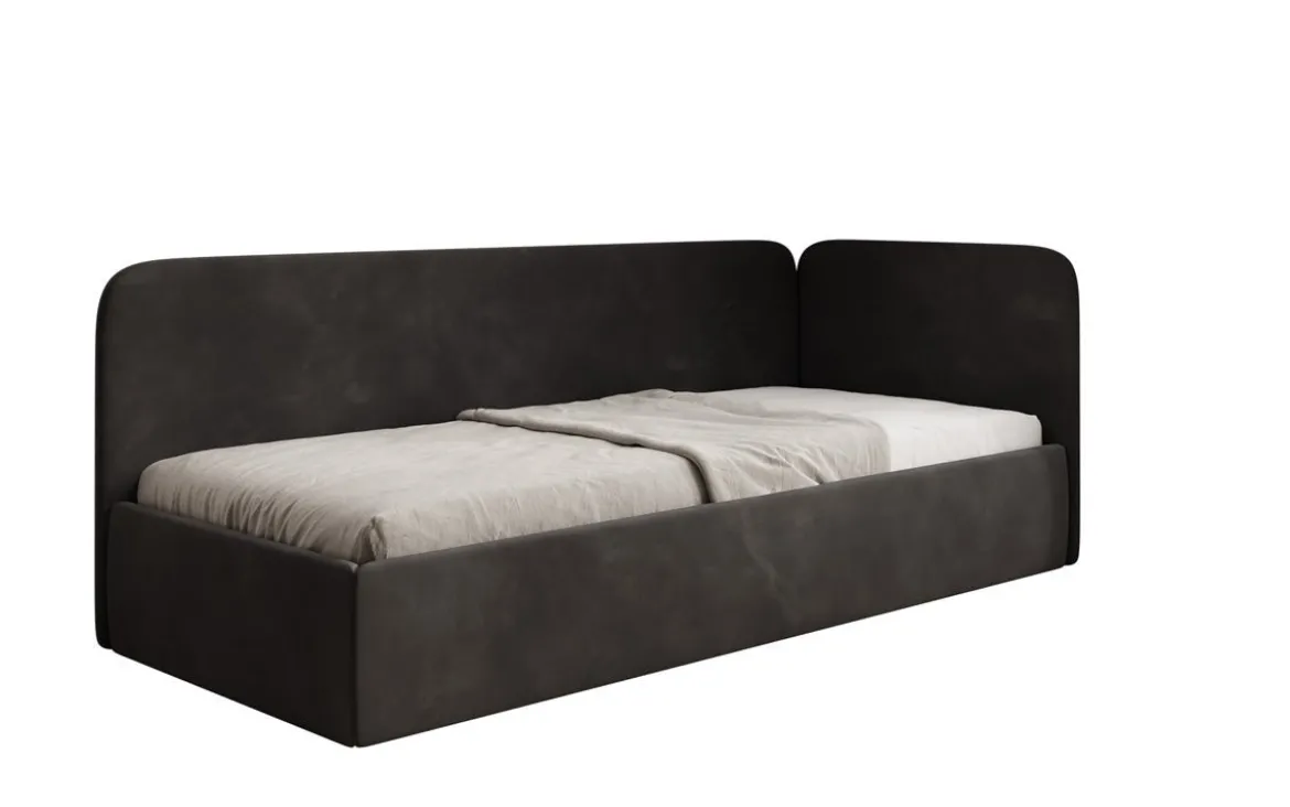 Designer Polsterbett/Gästebett/Sofa Cleo mit Stauraum