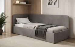 Designer Polsterbett/Gästebett/Sofa Cleo mit Stauraum