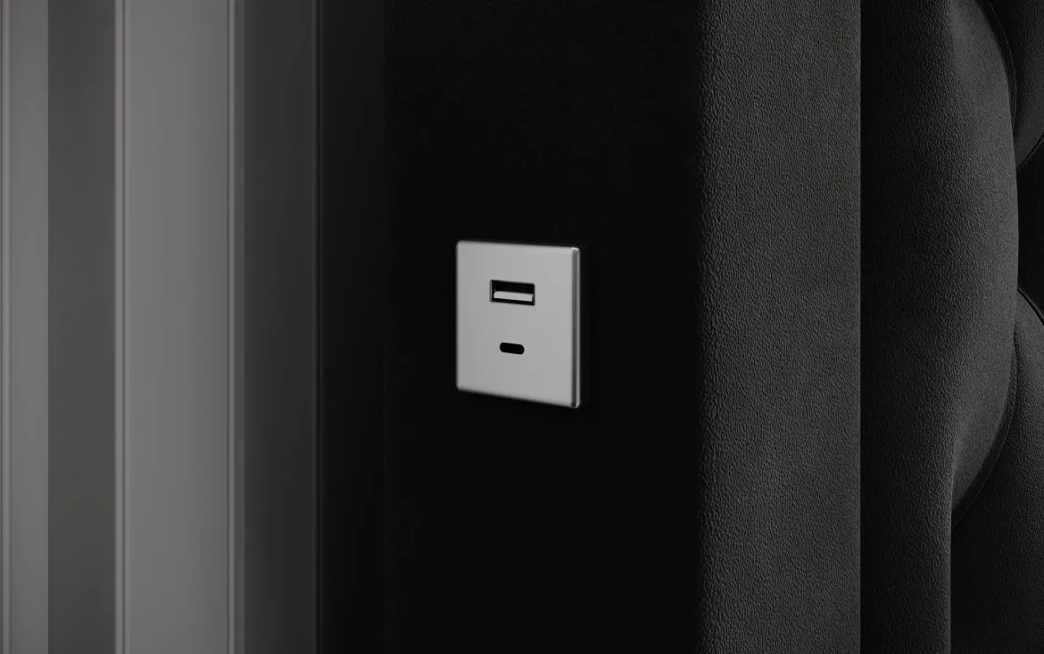 Designer Polsterbett Ida inkl. RGB, USB und Stauraum