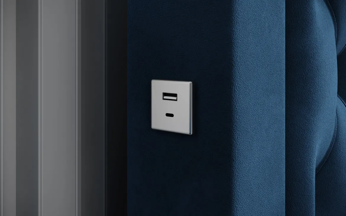 Designer Polsterbett Ida inkl. RGB, USB und Stauraum