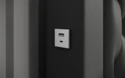 Designer Polsterbett Infinity inkl. RGB, USB und Stauraum