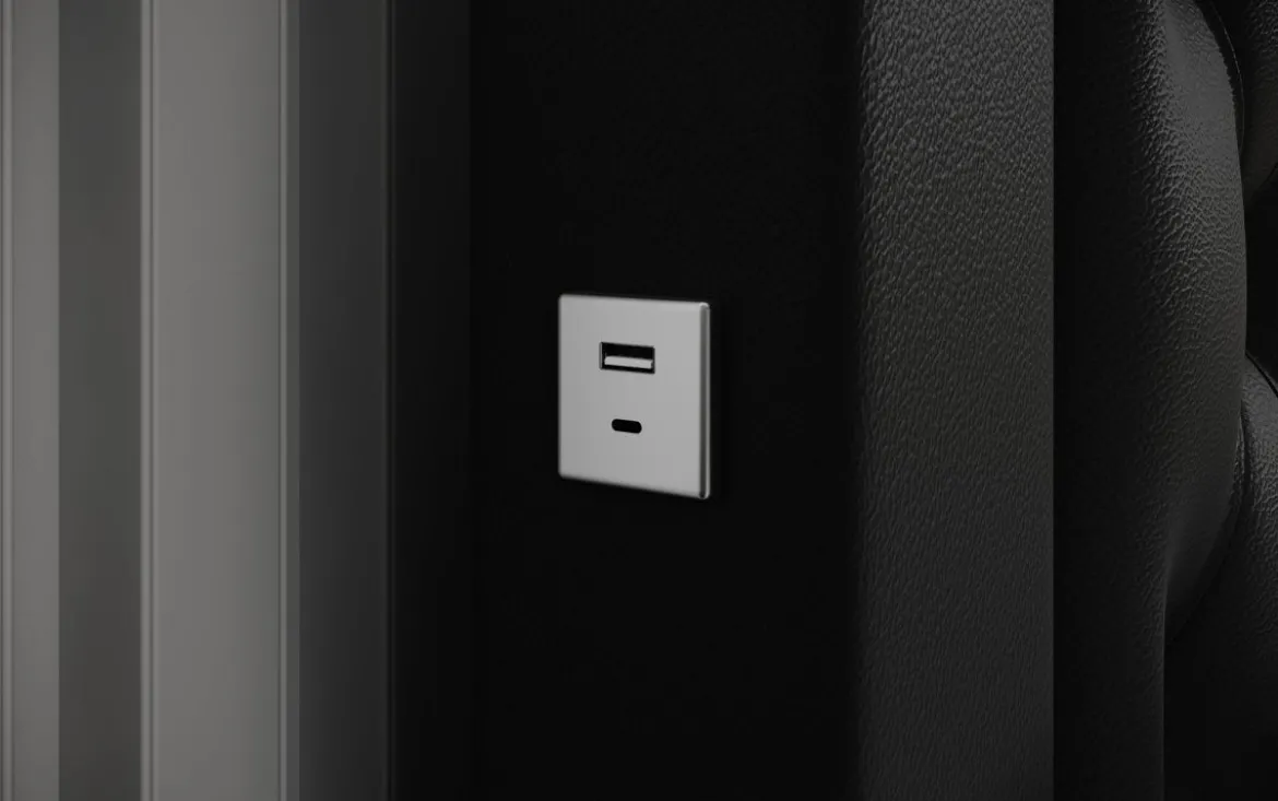 Designer Polsterbett Infinity inkl. RGB, USB und Stauraum