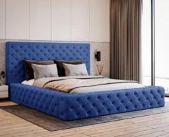 Designer Polsterbett Lana Samt mit Stauraum