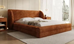 Designer Polsterbett Liv Cord mit Stauraum