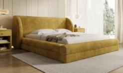 Designer Polsterbett Liv Cord mit Stauraum