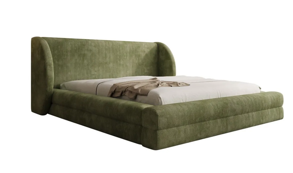 Designer Polsterbett Liv Cord mit Stauraum