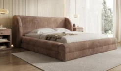 Designer Polsterbett Liv Cord mit Stauraum
