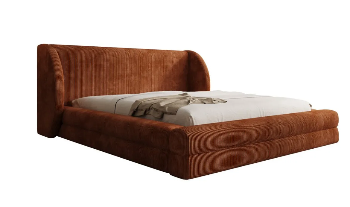 Designer Polsterbett Liv Cord mit Stauraum