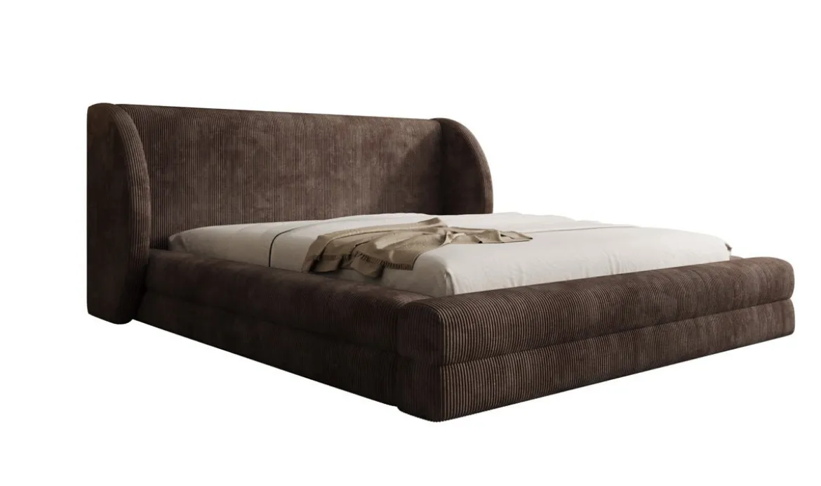 Designer Polsterbett Liv Cord mit Stauraum