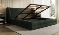 Designer Polsterbett Liv Cord mit Stauraum
