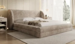 Designer Polsterbett Liv Cord mit Stauraum