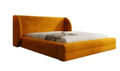 Designer Polsterbett Liv in Samt mit Stauraum