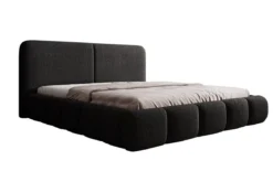 Designer Polsterbett Lolita in Bouclé mit Stauraum