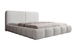 Designer Polsterbett Lolita in Bouclé mit Stauraum