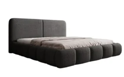 Designer Polsterbett Lolita in Bouclé mit Stauraum