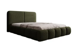 Designer Polsterbett Lolita in Bouclé mit Stauraum