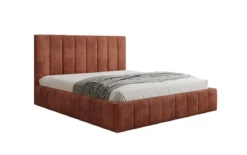 Designer Polsterbett Maja in Cord mit Stauraum