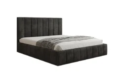 Designer Polsterbett Maja in Cord mit Stauraum