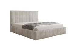 Designer Polsterbett Maja in Cord mit Stauraum