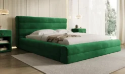 Designer Polsterbett Maren in Samt mit Stauraum