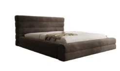 Designer Polsterbett Maren in Samt mit Stauraum