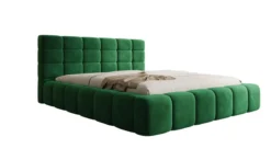 Designer Polsterbett Marshmallow in Samt mit Stauraum