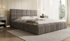 Designer Polsterbett Marshmallow in Cord mit Stauraum