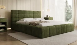 Designer Polsterbett Marshmallow in Cord mit Stauraum