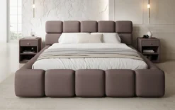Designer Polsterbett Matilda Stoff mit Stauraum