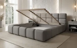 Designer Polsterbett Matilda Stoff mit Stauraum