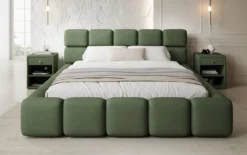 Designer Polsterbett Matilda Stoff mit Stauraum