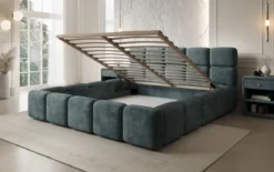 Designer Polsterbett Matilda Cord mit Stauraum