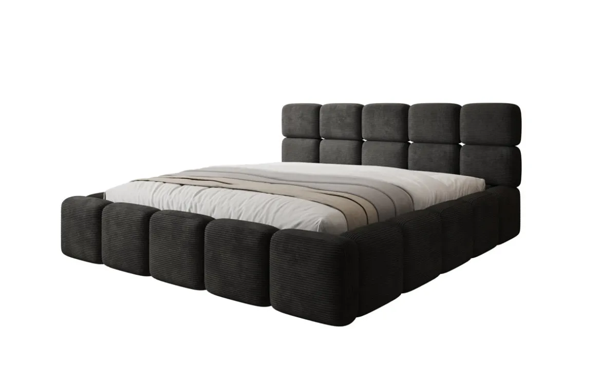 Designer Polsterbett Matilda Cord mit Stauraum