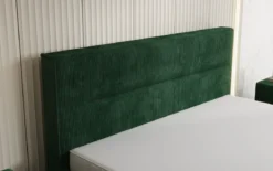 Designer Polsterbett Merry in Cord mit Stauraum