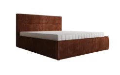 Designer Polsterbett Merry in Cord mit Stauraum