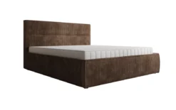 Designer Polsterbett Merry in Cord mit Stauraum