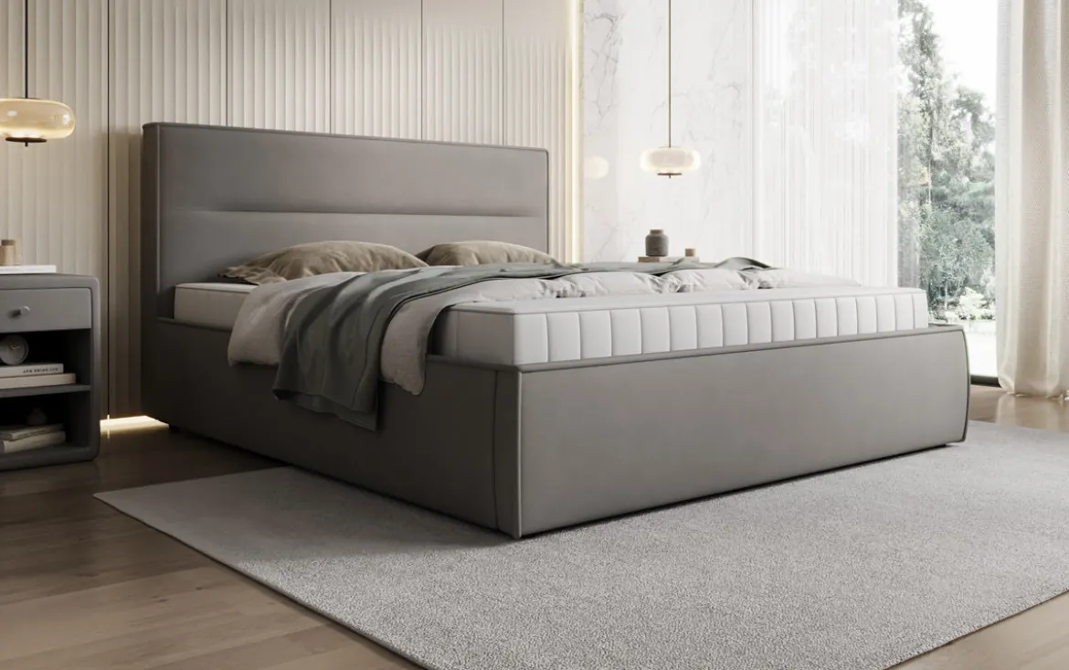Designer Polsterbett Merry Stoff mit Stauraum