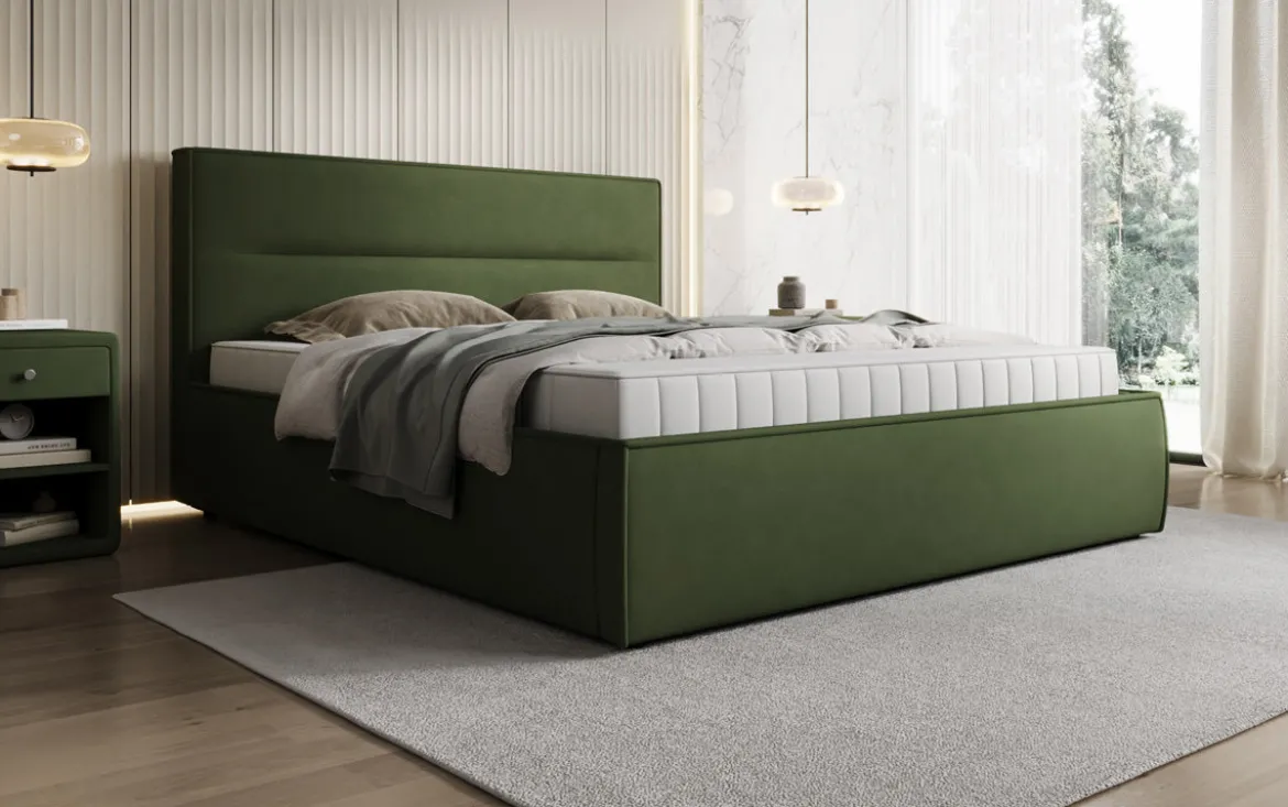 Designer Polsterbett Merry Stoff mit Stauraum
