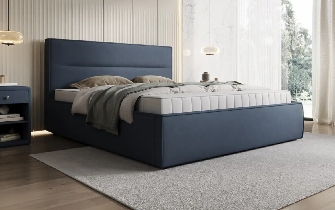 Designer Polsterbett Merry Stoff mit Stauraum